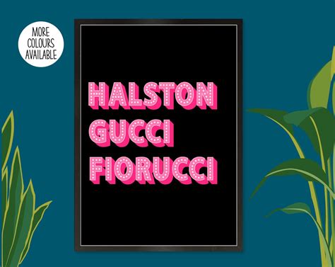 halston gucci fiorucci song.